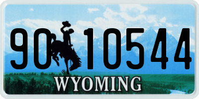 WY license plate 9010544