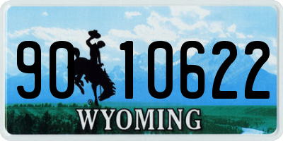 WY license plate 9010622
