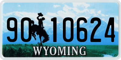 WY license plate 9010624