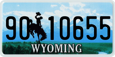 WY license plate 9010655