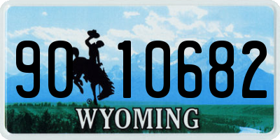 WY license plate 9010682