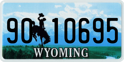 WY license plate 9010695