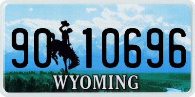 WY license plate 9010696