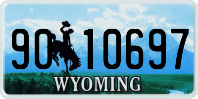 WY license plate 9010697
