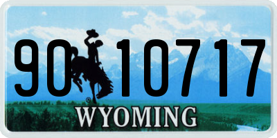 WY license plate 9010717