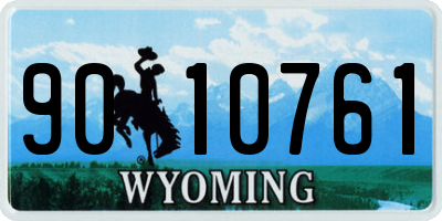 WY license plate 9010761