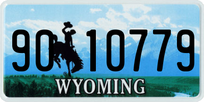 WY license plate 9010779