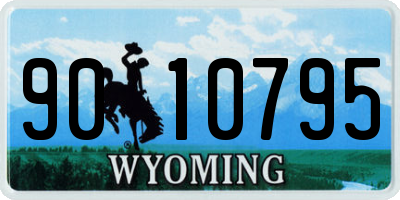WY license plate 9010795