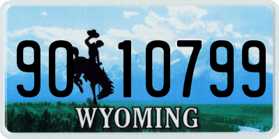 WY license plate 9010799