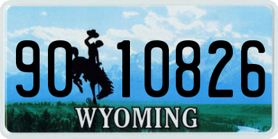 WY license plate 9010826