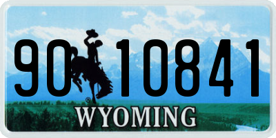 WY license plate 9010841