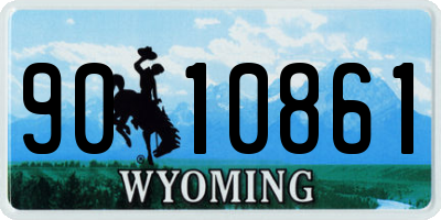 WY license plate 9010861