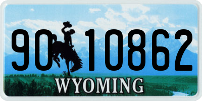 WY license plate 9010862