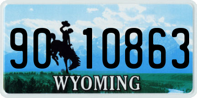 WY license plate 9010863