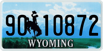 WY license plate 9010872