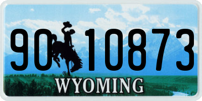 WY license plate 9010873