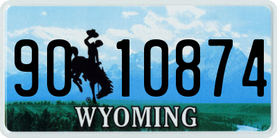 WY license plate 9010874