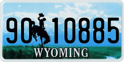 WY license plate 9010885