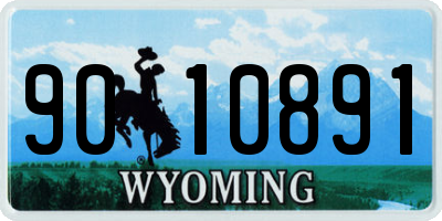 WY license plate 9010891