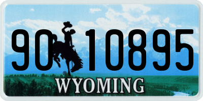 WY license plate 9010895