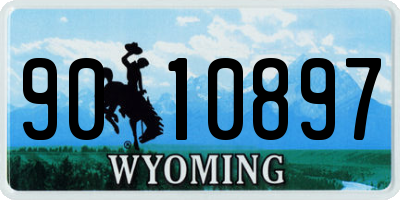 WY license plate 9010897
