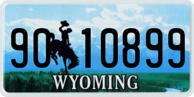 WY license plate 9010899