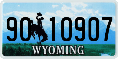 WY license plate 9010907