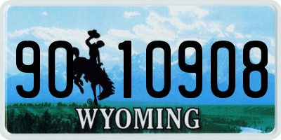 WY license plate 9010908