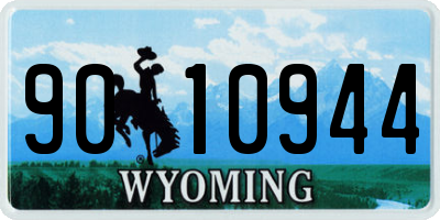 WY license plate 9010944