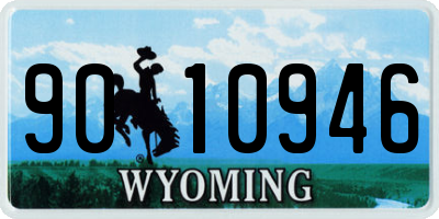 WY license plate 9010946