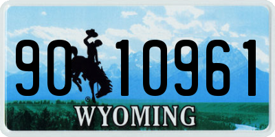 WY license plate 9010961