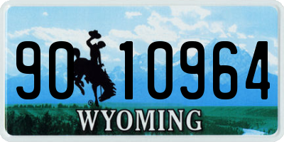 WY license plate 9010964