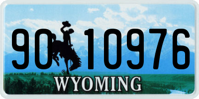 WY license plate 9010976