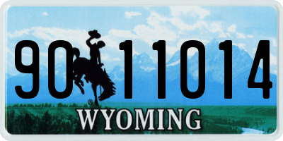 WY license plate 9011014