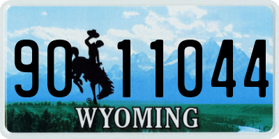 WY license plate 9011044