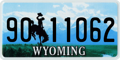 WY license plate 9011062