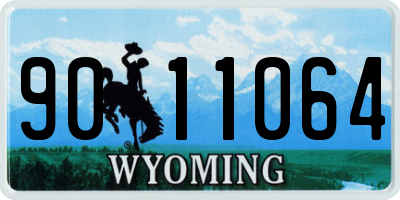 WY license plate 9011064