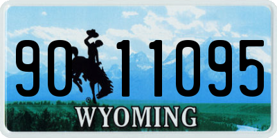 WY license plate 9011095