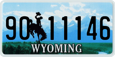 WY license plate 9011146