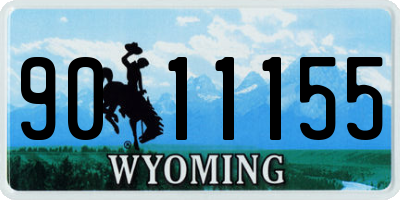 WY license plate 9011155