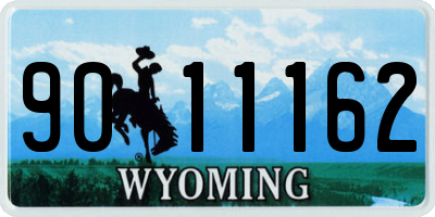 WY license plate 9011162