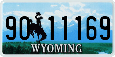 WY license plate 9011169