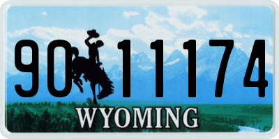 WY license plate 9011174