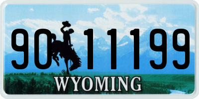 WY license plate 9011199