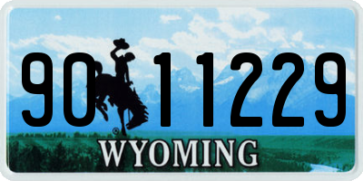 WY license plate 9011229