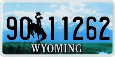 WY license plate 9011262