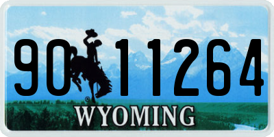 WY license plate 9011264