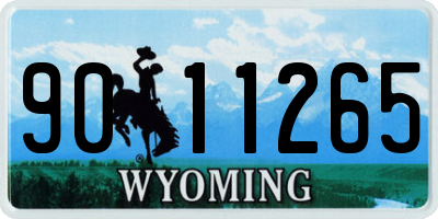 WY license plate 9011265
