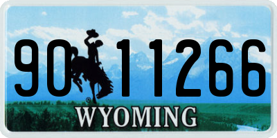 WY license plate 9011266