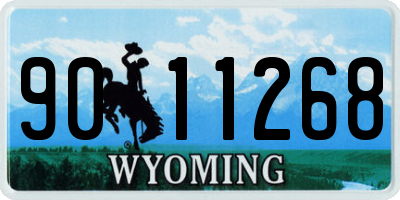 WY license plate 9011268